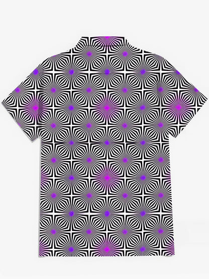 Geometry Men's Pocket Short Sleeve Shirts