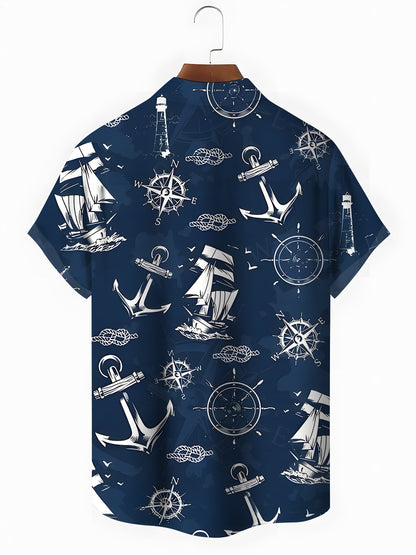 Hawaiian Men's Pocket Short Sleeve Shirts