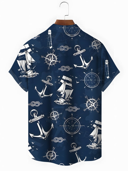 Hawaiian Men's Pocket Short Sleeve Shirts