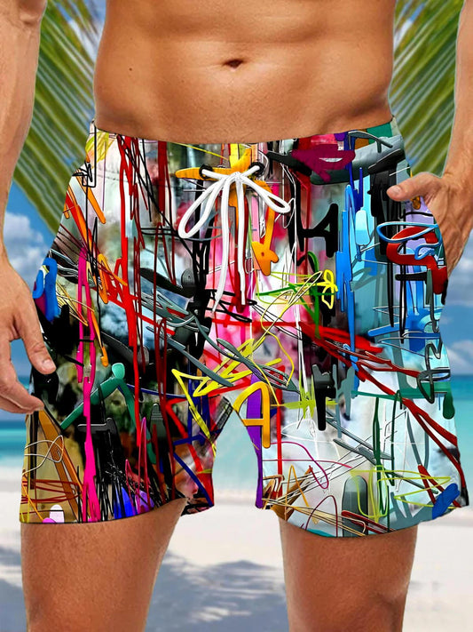 Tie Dye Men's Print Pocket Shorts