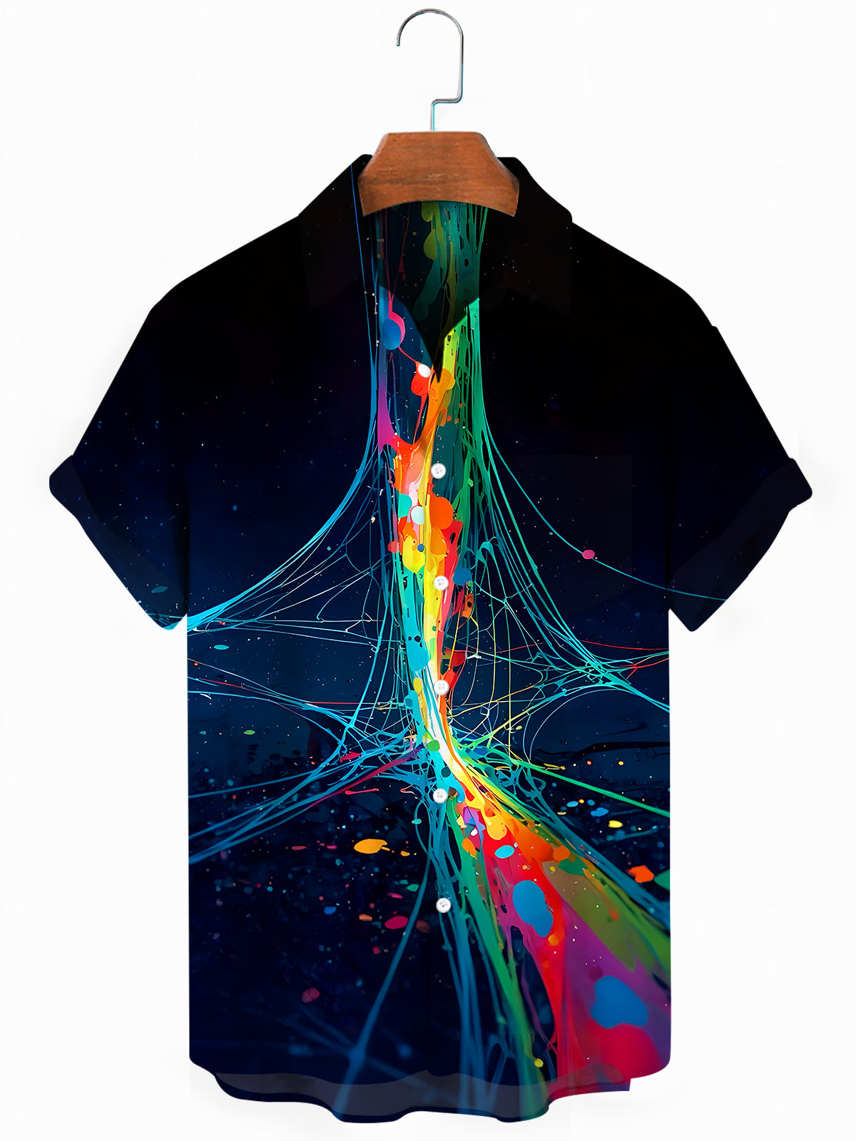 Tie Dye Men's Pocket Short Sleeve Shirts