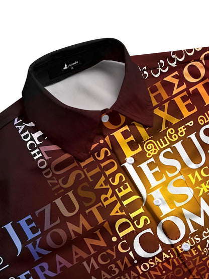 Jesus Is Coming Men's Pocket Short Sleeve Shirts