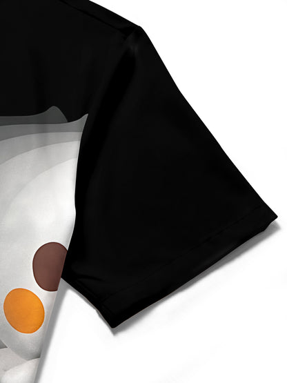 Duck Print Men's Pocket Short Sleeve Shirts