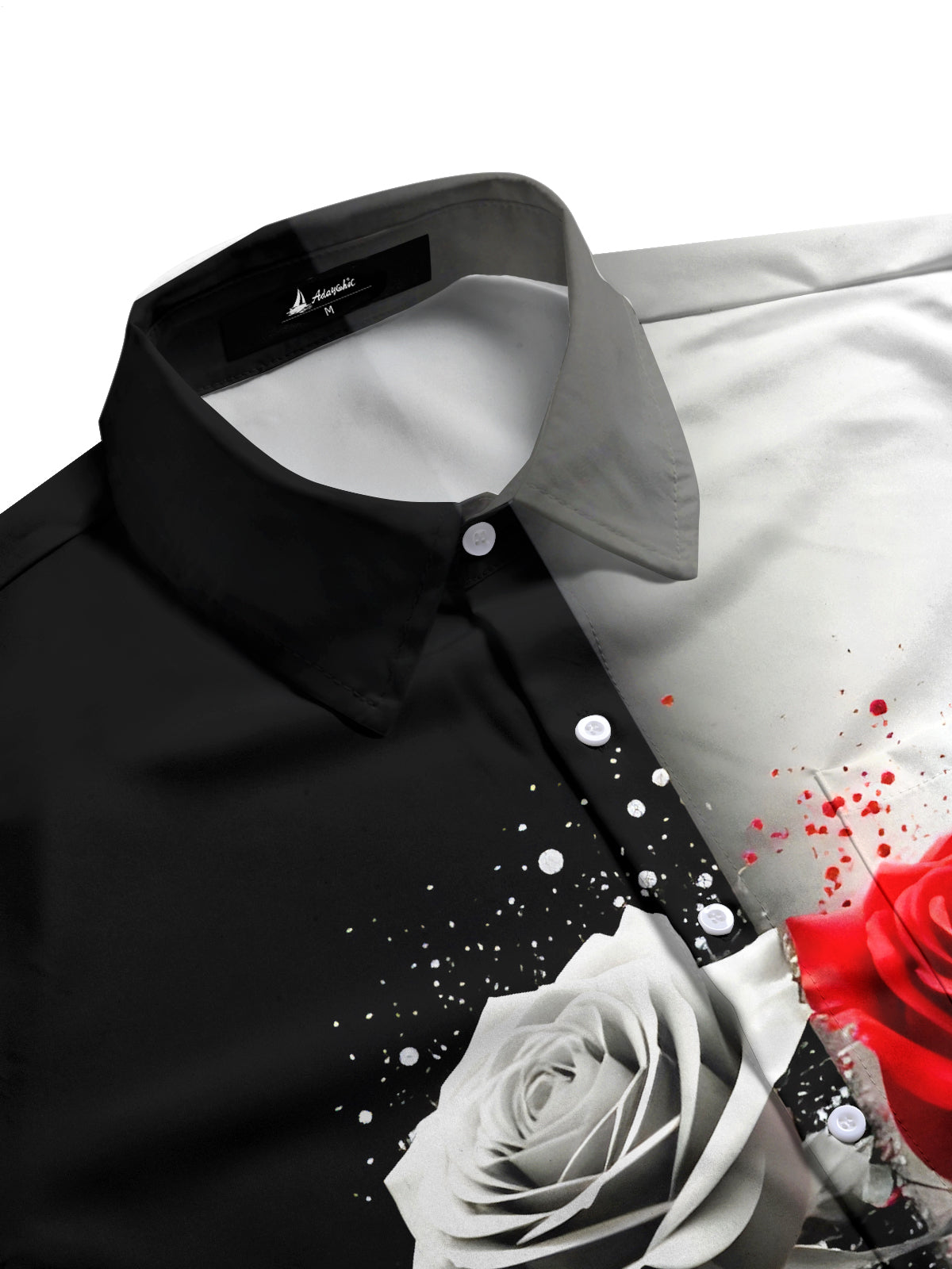 Rose Men's Pocket Short Sleeve Shirts