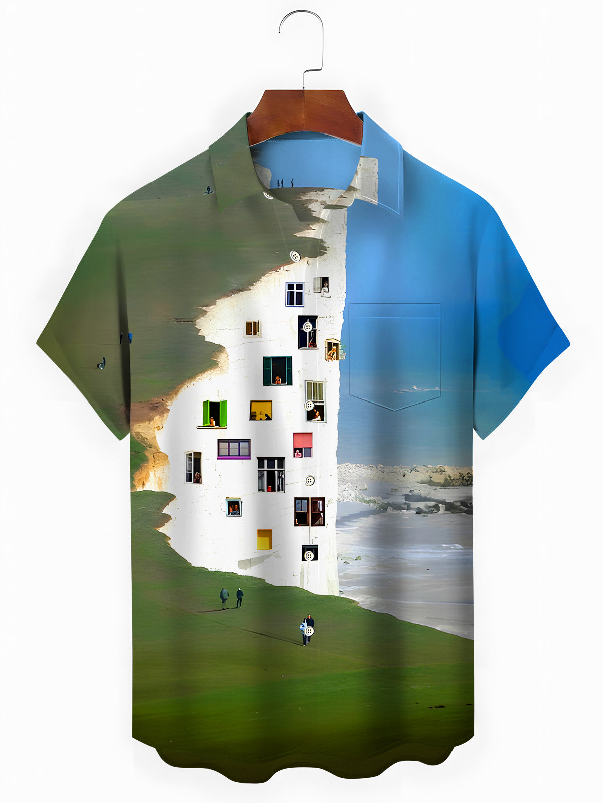 Hawaiian Men's Pocket Short Sleeve Shirts