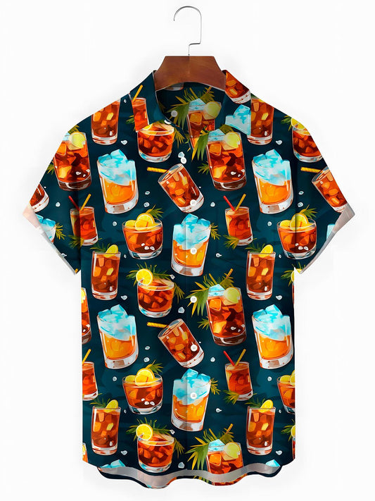 Hawaiian Men's Pocket Short Sleeve Shirts