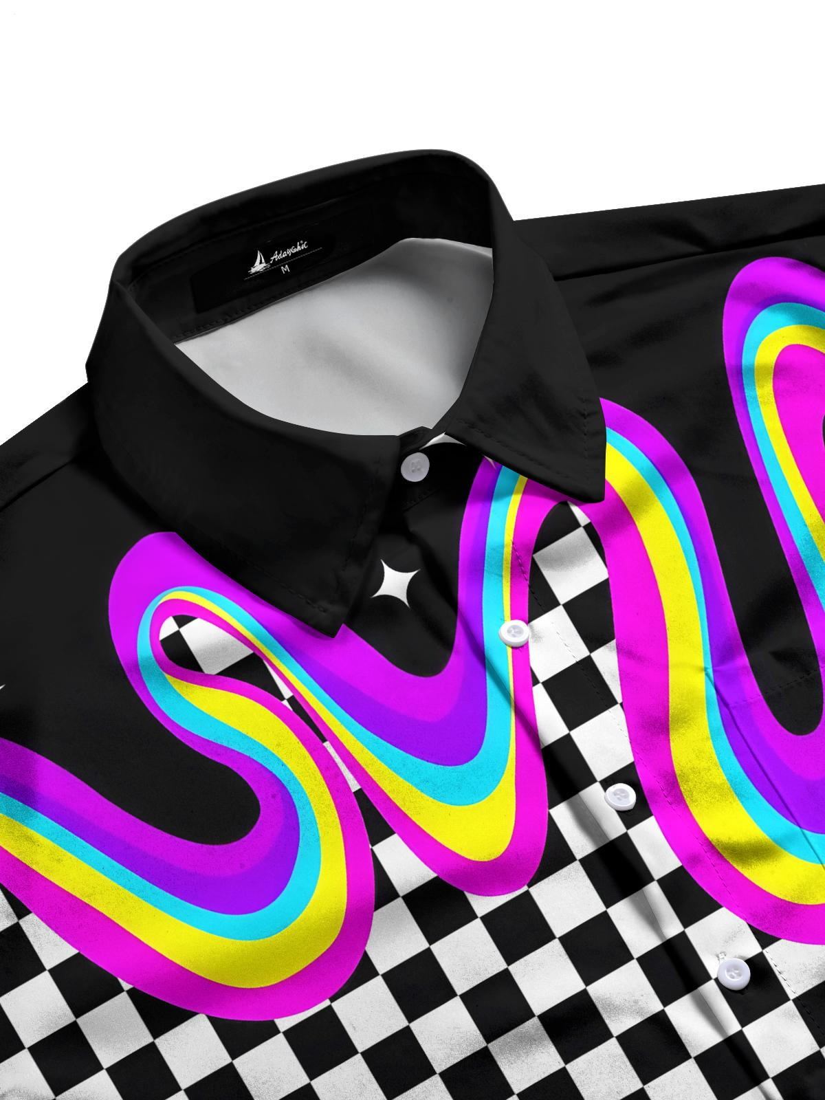 Geometry Men's Pocket Short Sleeve Shirts