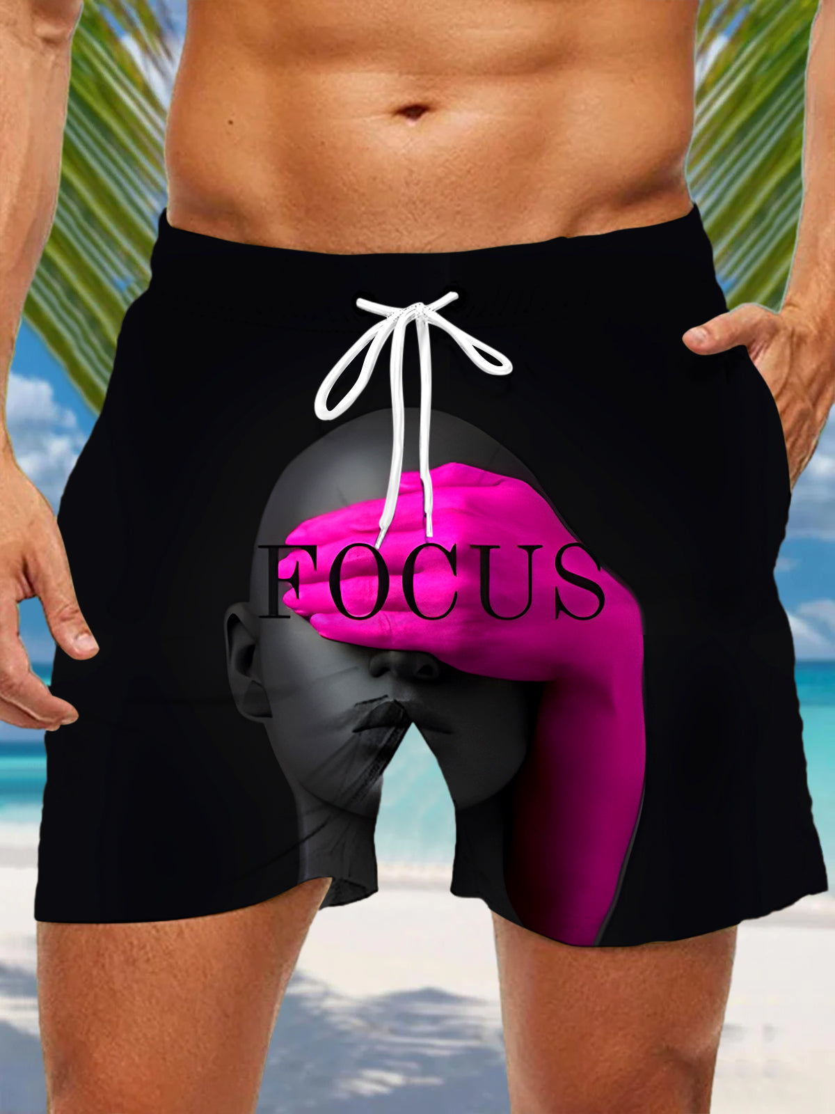 Funny Focus Men's Print Pocket Shorts