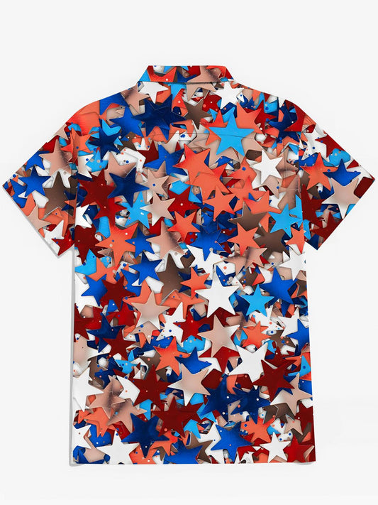 Star Men's Pocket Short Sleeve Shirts