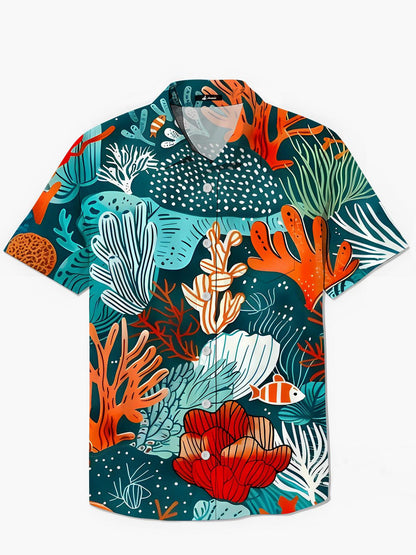 Hawaiian Men's Pocket Short Sleeve Shirts