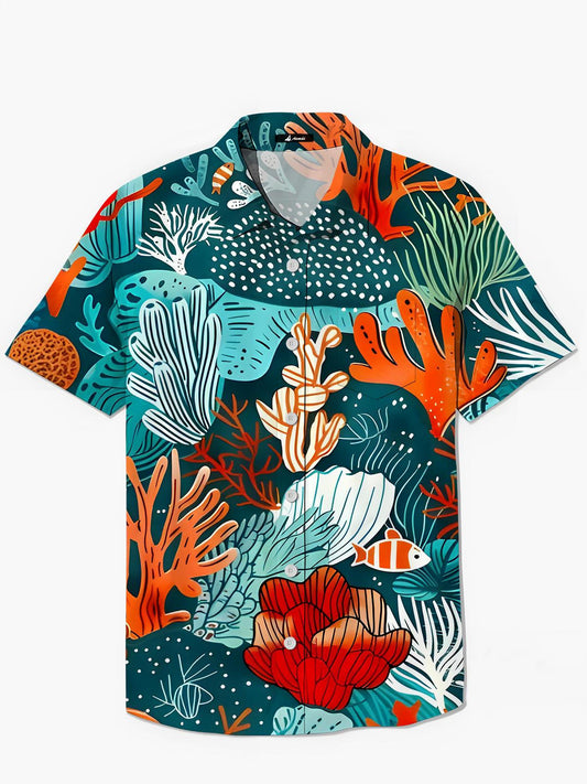 Hawaiian Men's Pocket Short Sleeve Shirts