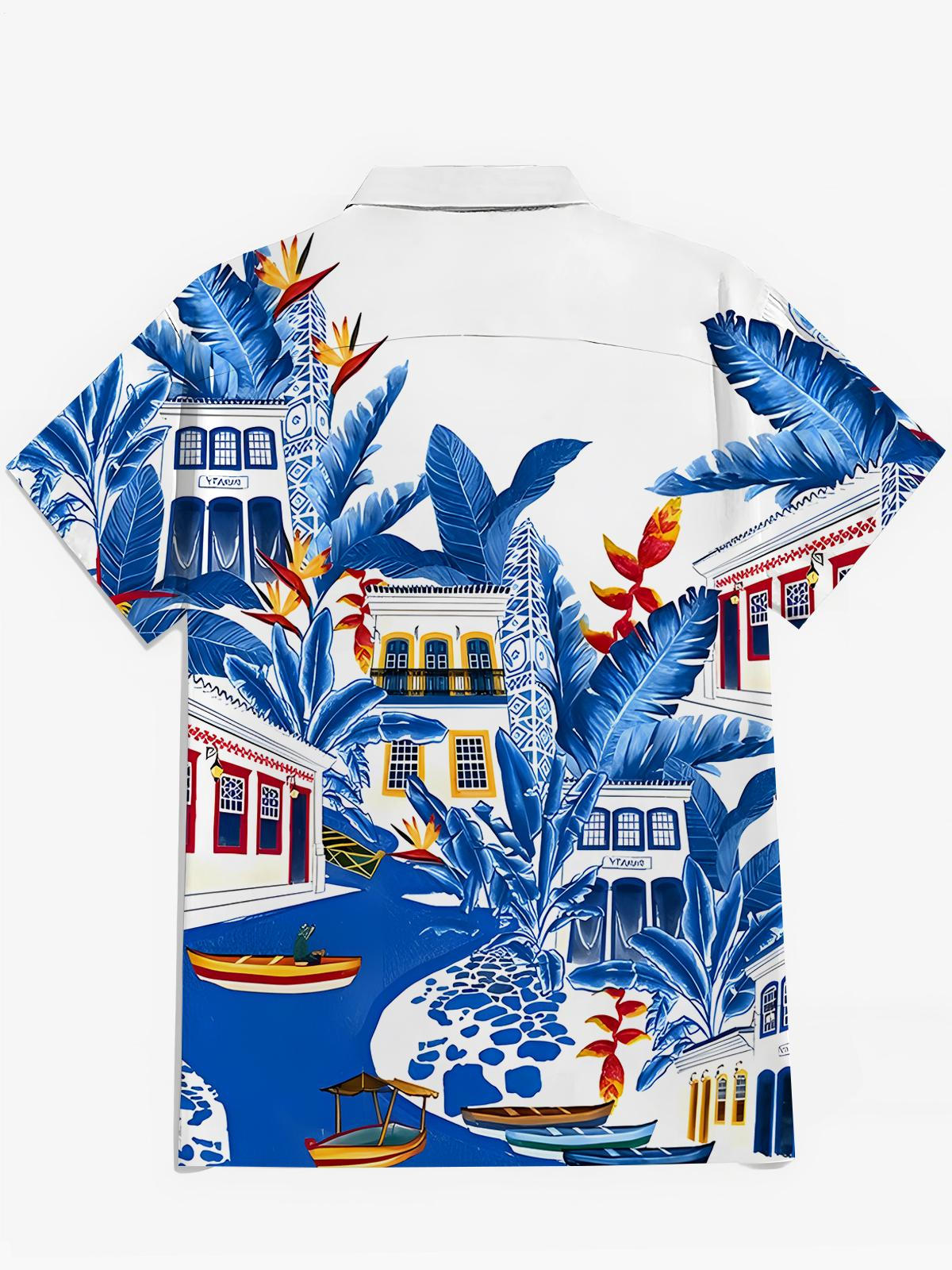 Hawaiian Men's Pocket Short Sleeve Shirts