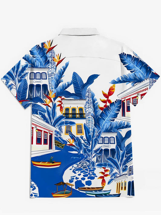 Hawaiian Men's Pocket Short Sleeve Shirts