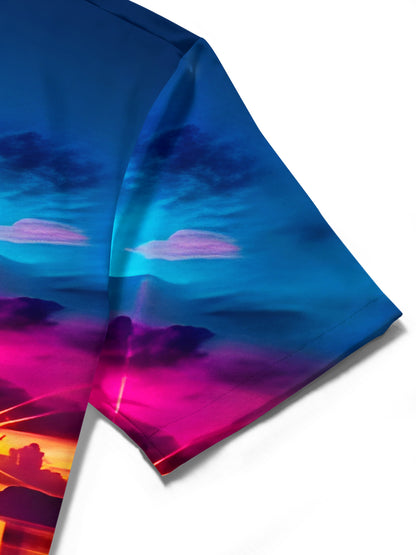 Hawaiian Beach Men's Pocket Short Sleeve Shirts