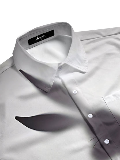 Rabbit Print Men's Pocket Short Sleeve Shirts