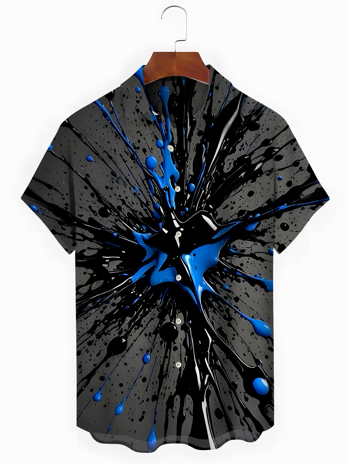Tie Dye Men's Pocket Short Sleeve Shirts