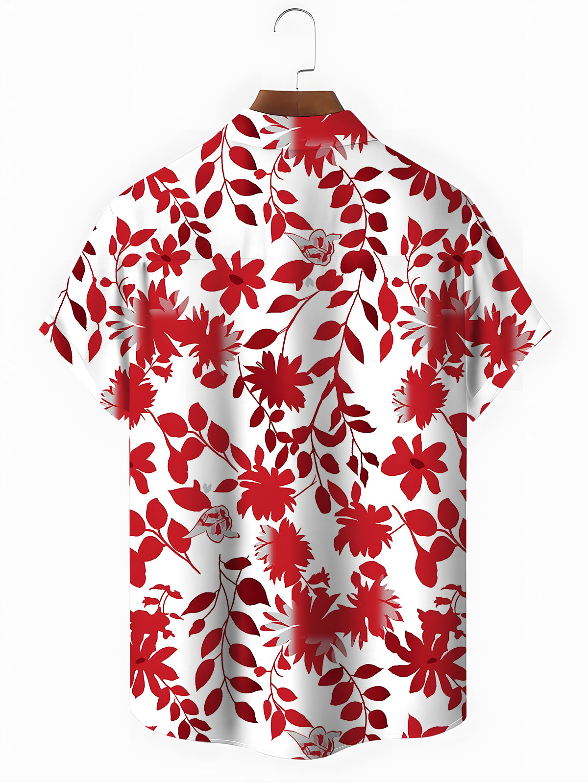 Floral Men's Pocket Short Sleeve Shirts