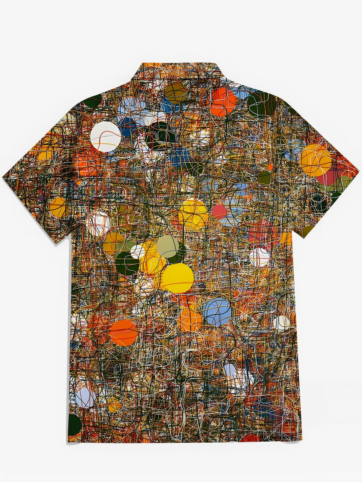 Geometry Men's Pocket Short Sleeve Shirts