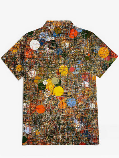 Geometry Men's Pocket Short Sleeve Shirts