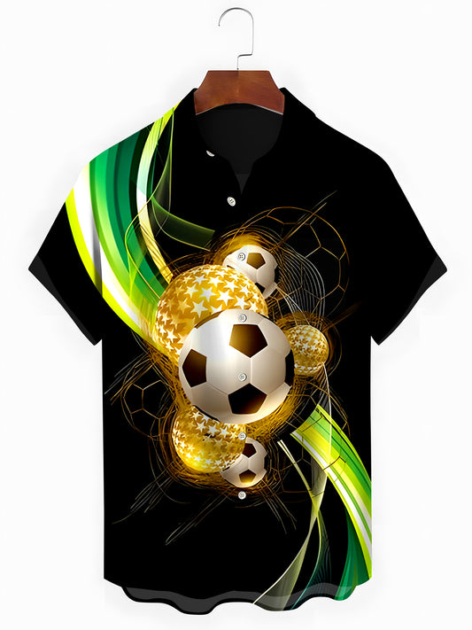 Football Men's Pocket Short Sleeve Shirts