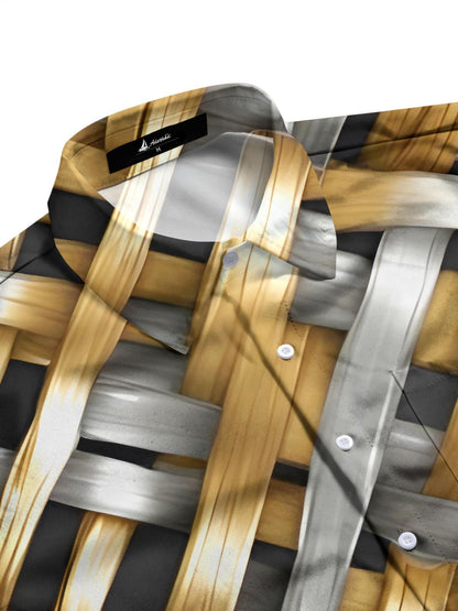 Geometry Men's Pocket Short Sleeve Shirts