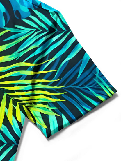 Hawaiian Leaf Men's Pocket Short Sleeve Shirts
