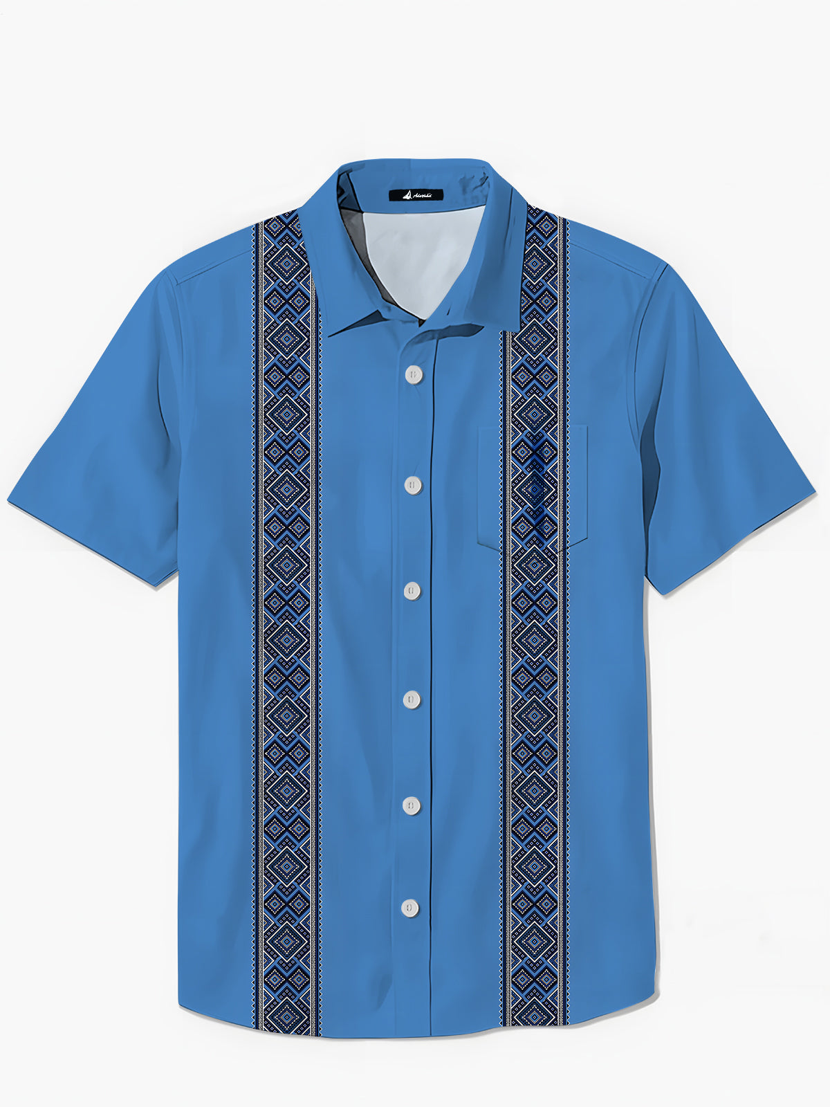 Geometry Men's Pocket Short Sleeve Shirts