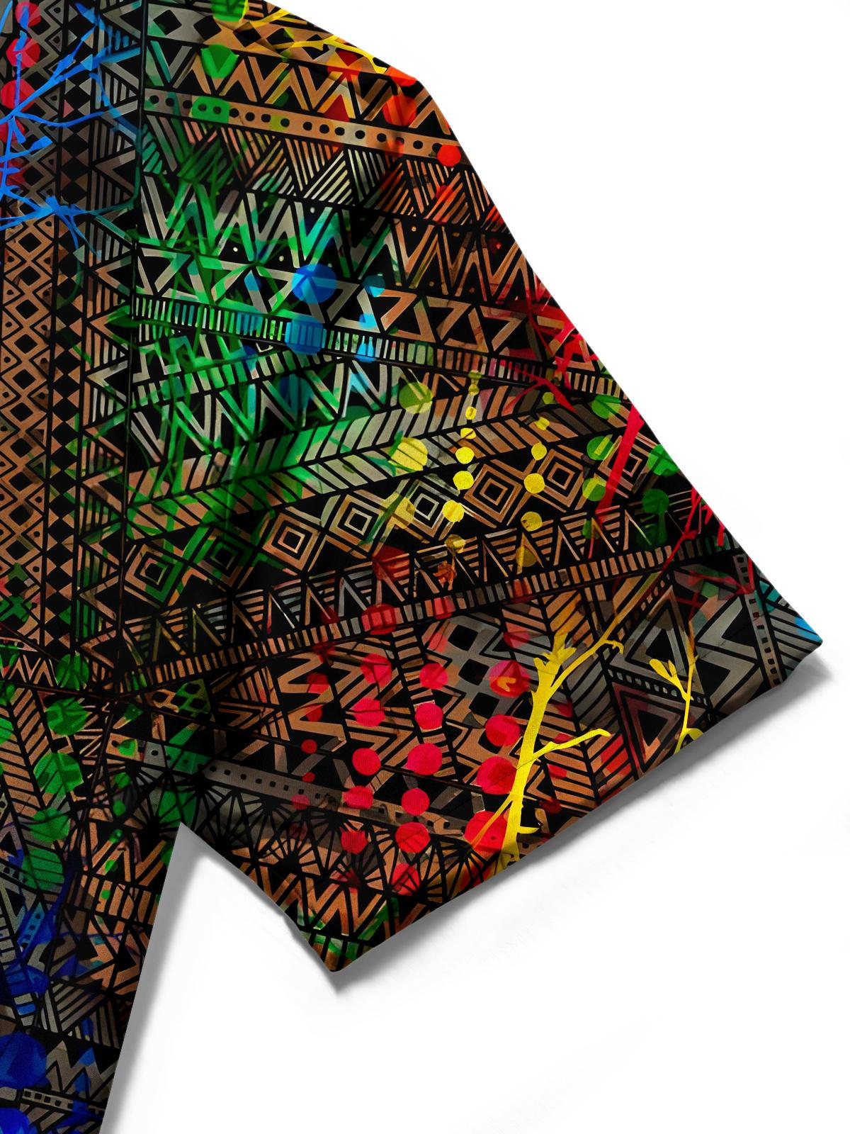 Geometry Men's Pocket Short Sleeve Shirts