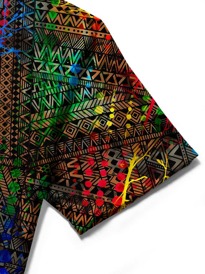 Geometry Men's Pocket Short Sleeve Shirts