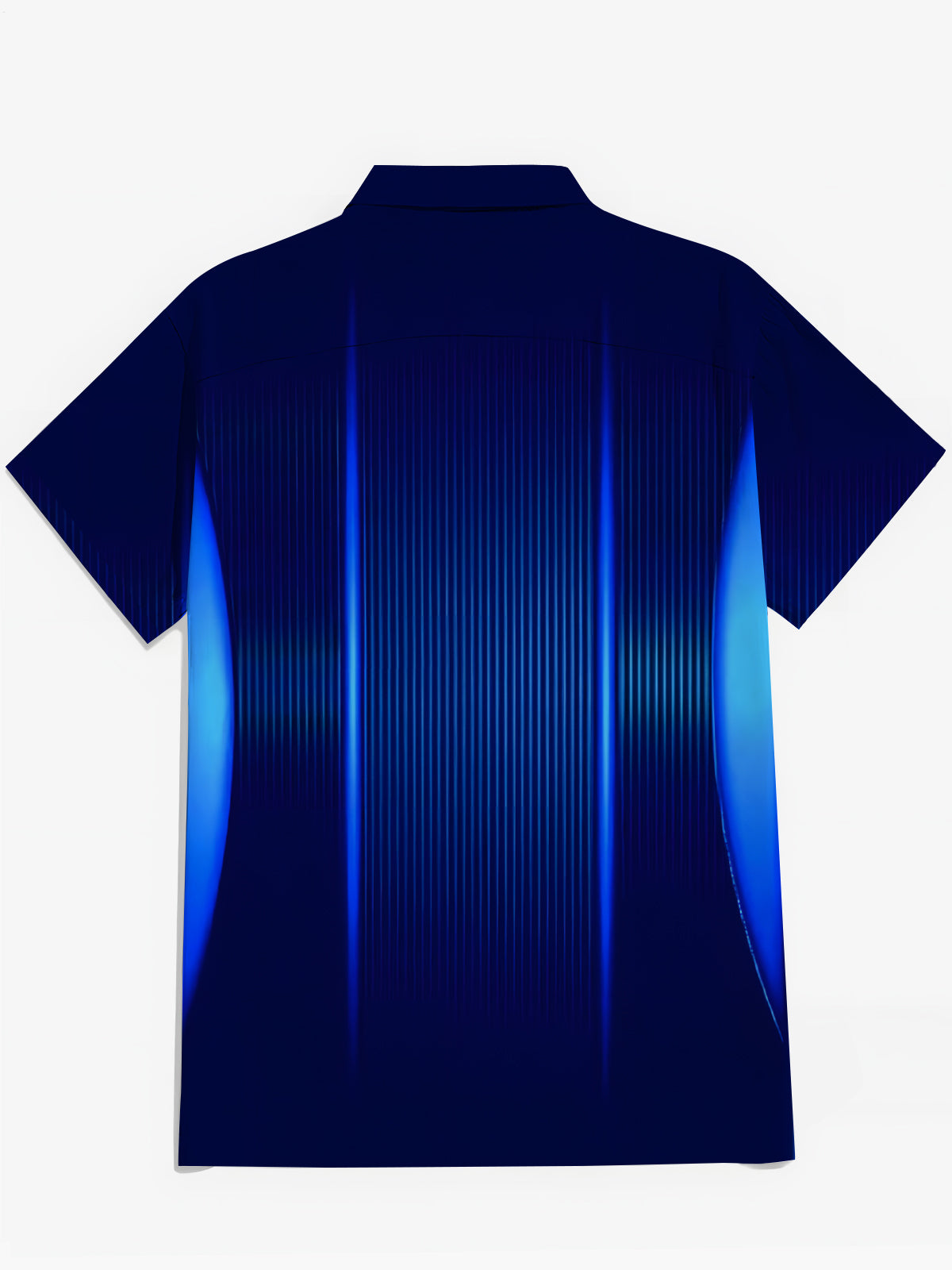 Geometric Gradient Print Men's Pocket Short Sleeve Shirts
