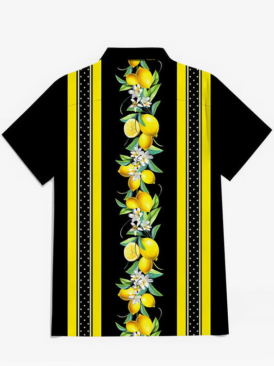 Lemon Men's Pocket Short Sleeve Shirts