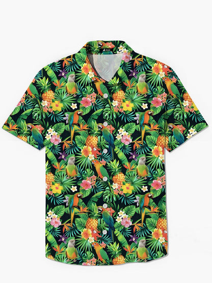 Parrot Men's Pocket Short Sleeve Shirts