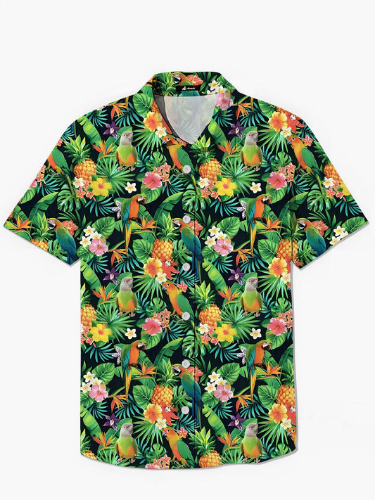 Parrot Men's Pocket Short Sleeve Shirts