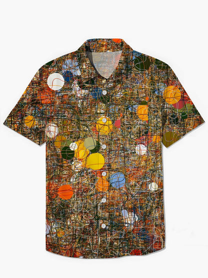 Geometry Men's Pocket Short Sleeve Shirts