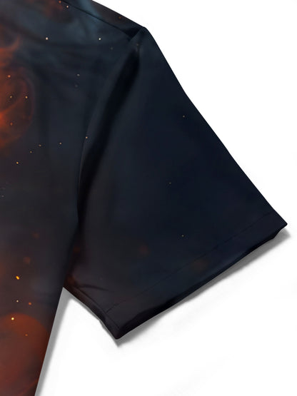 Lightbulb Print Men's Pocket Short Sleeve Shirts