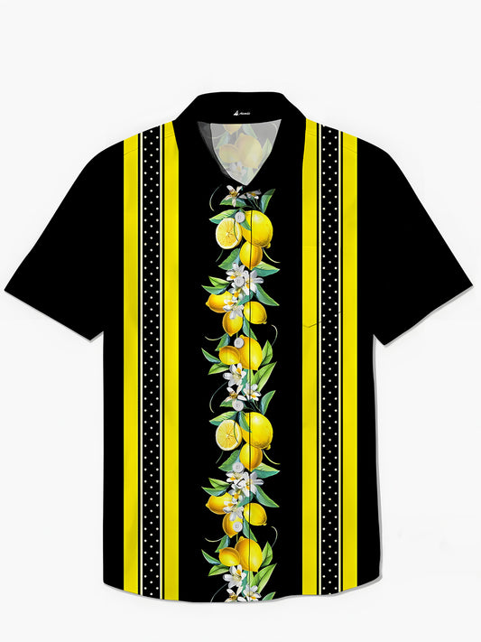 Lemon Men's Pocket Short Sleeve Shirts