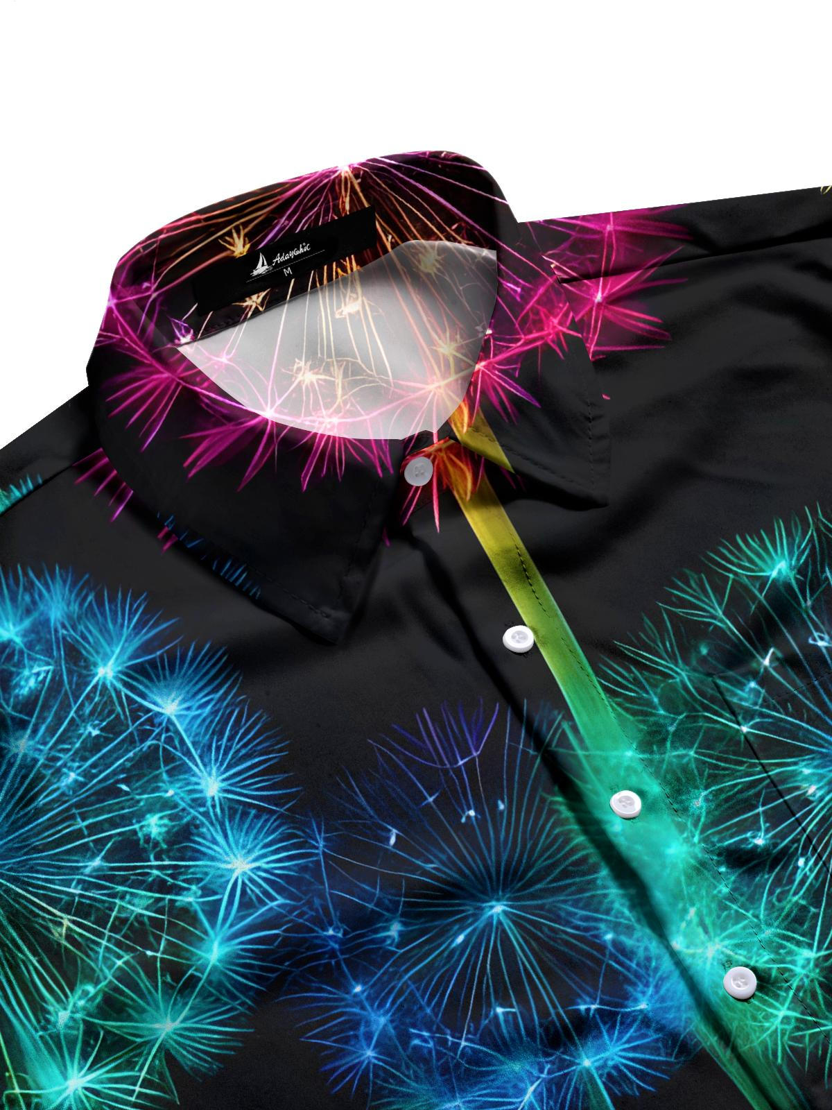 Dandelion Men's Pocket Short Sleeve Shirts