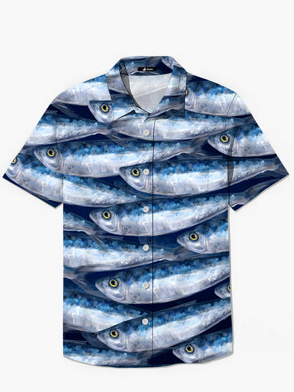 Fish Men's Pocket Short Sleeve Shirts