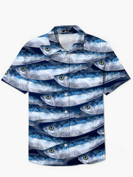 Fish Men's Pocket Short Sleeve Shirts
