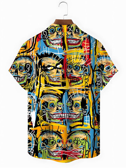 Art Men's Pocket Short Sleeve Shirts