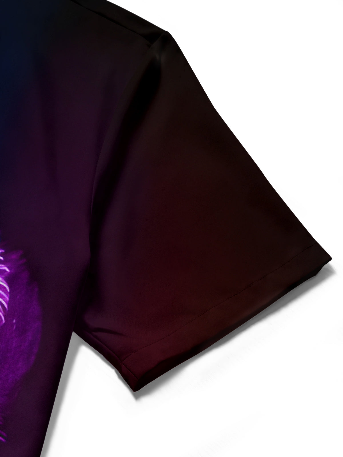 Rainbow Fireworks Print Men's Pocket Short Sleeve Shirts