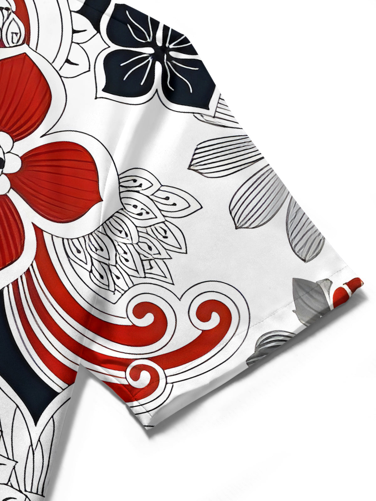 Floral Men's Pocket Short Sleeve Shirts