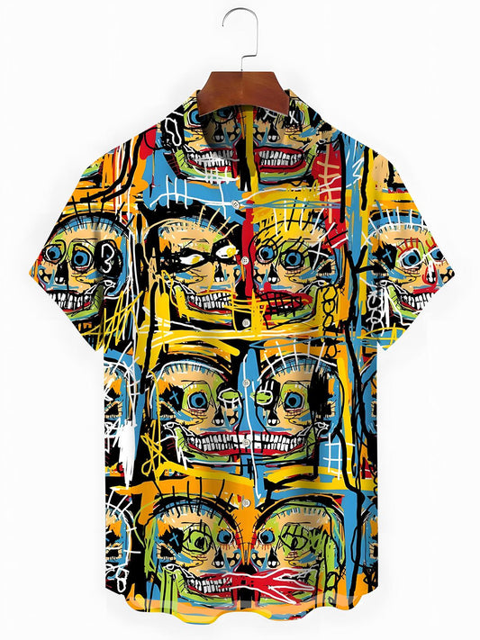 Art Men's Pocket Short Sleeve Shirts
