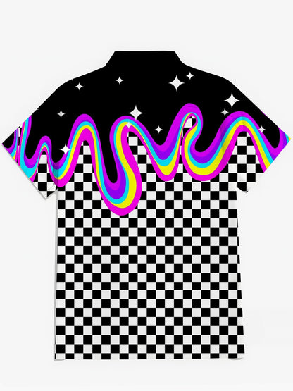 Geometry Men's Pocket Short Sleeve Shirts