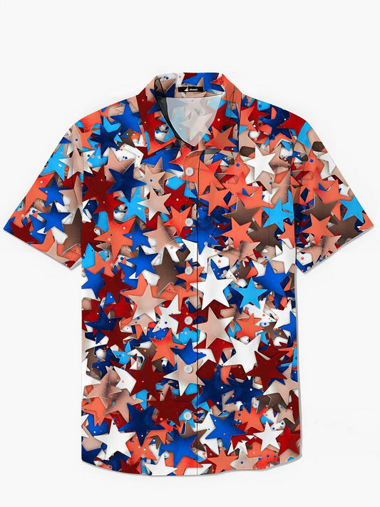 Star Men's Pocket Short Sleeve Shirts