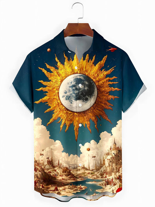 Sun Men's Pocket Short Sleeve Shirts