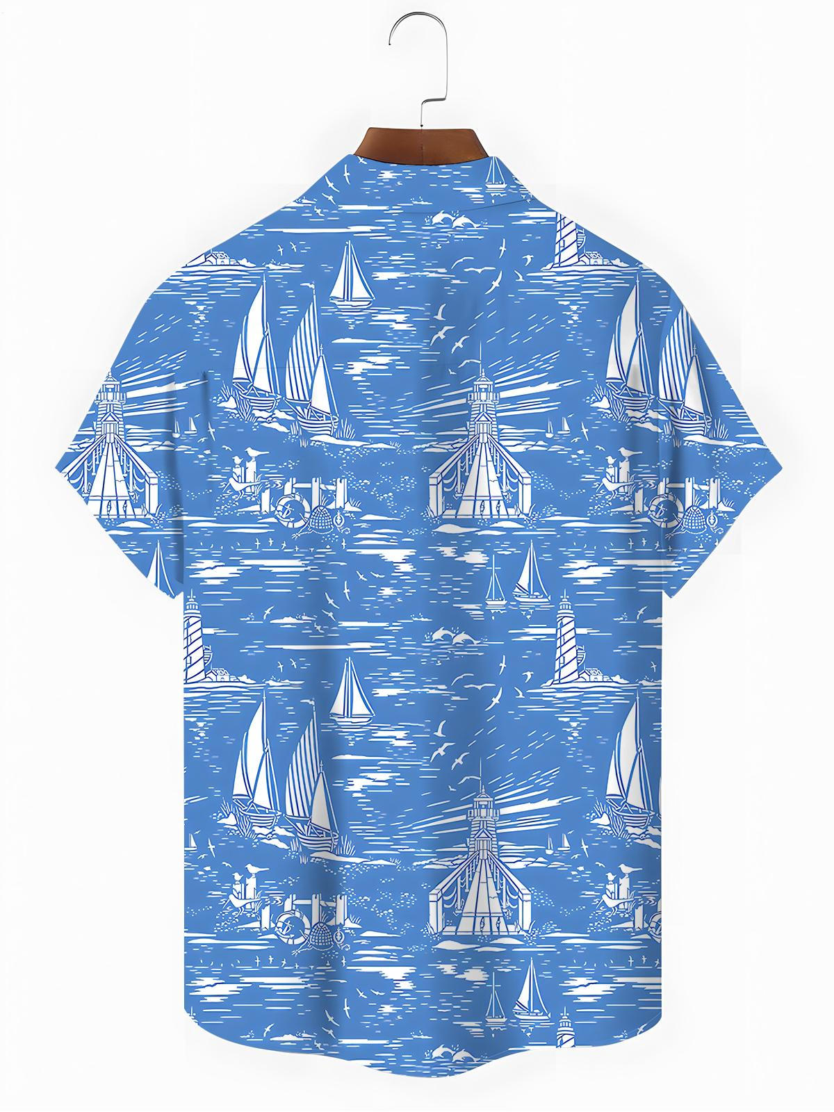 Hawaiian Boat Men's Pocket Short Sleeve Shirts