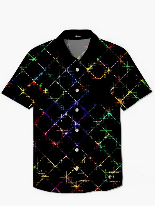 Geometry Men's Pocket Short Sleeve Shirts