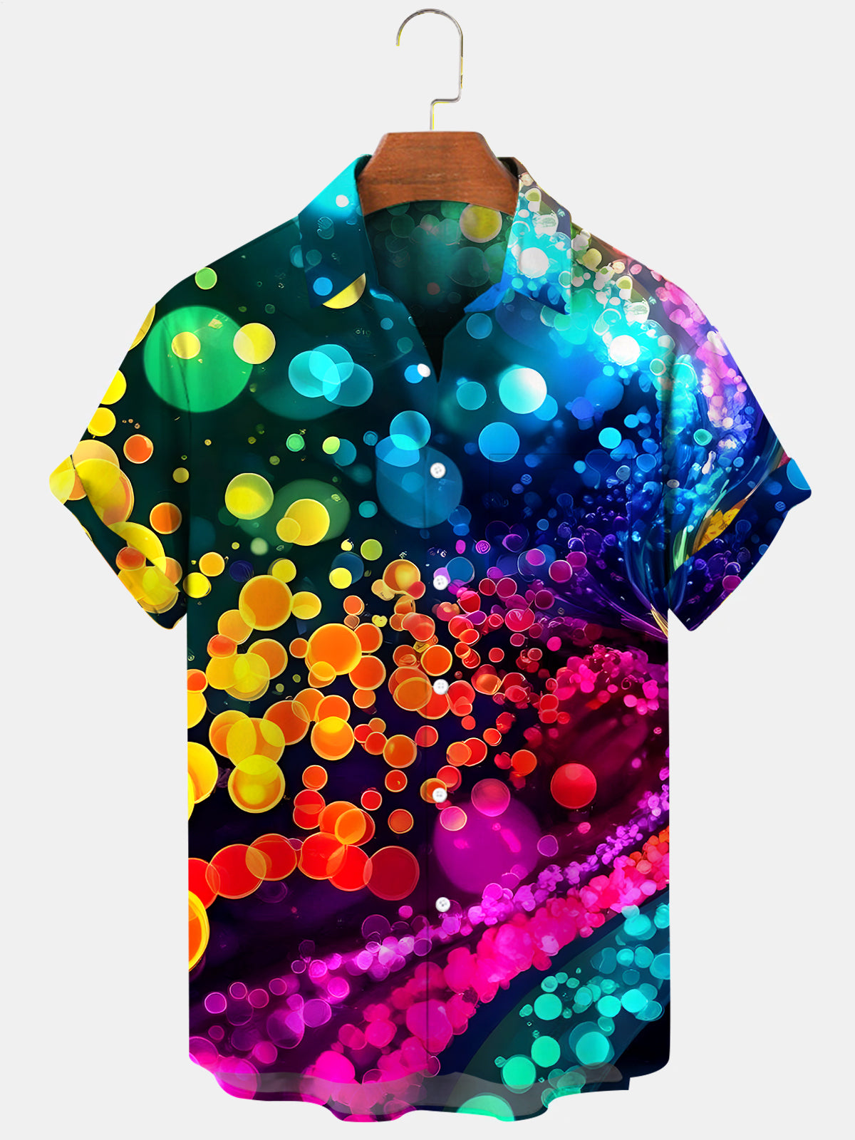 Tie Dye Men's Pocket Short Sleeve Shirts