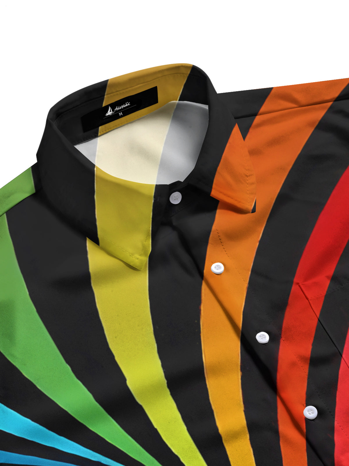 Abstract Geometric Print Men's Pocket Short Sleeve Shirts